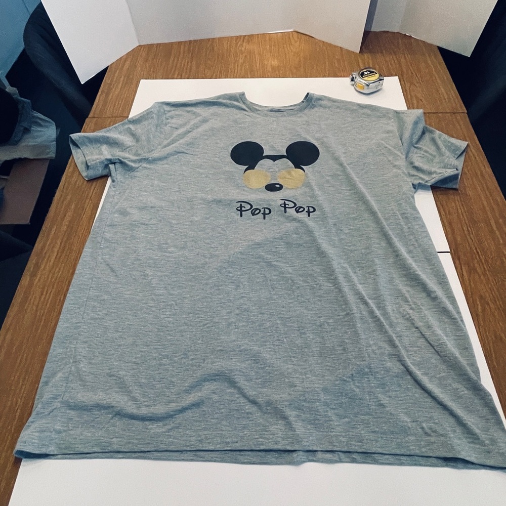 Gray men’s Shirt with Mickey Mouse Design XXL